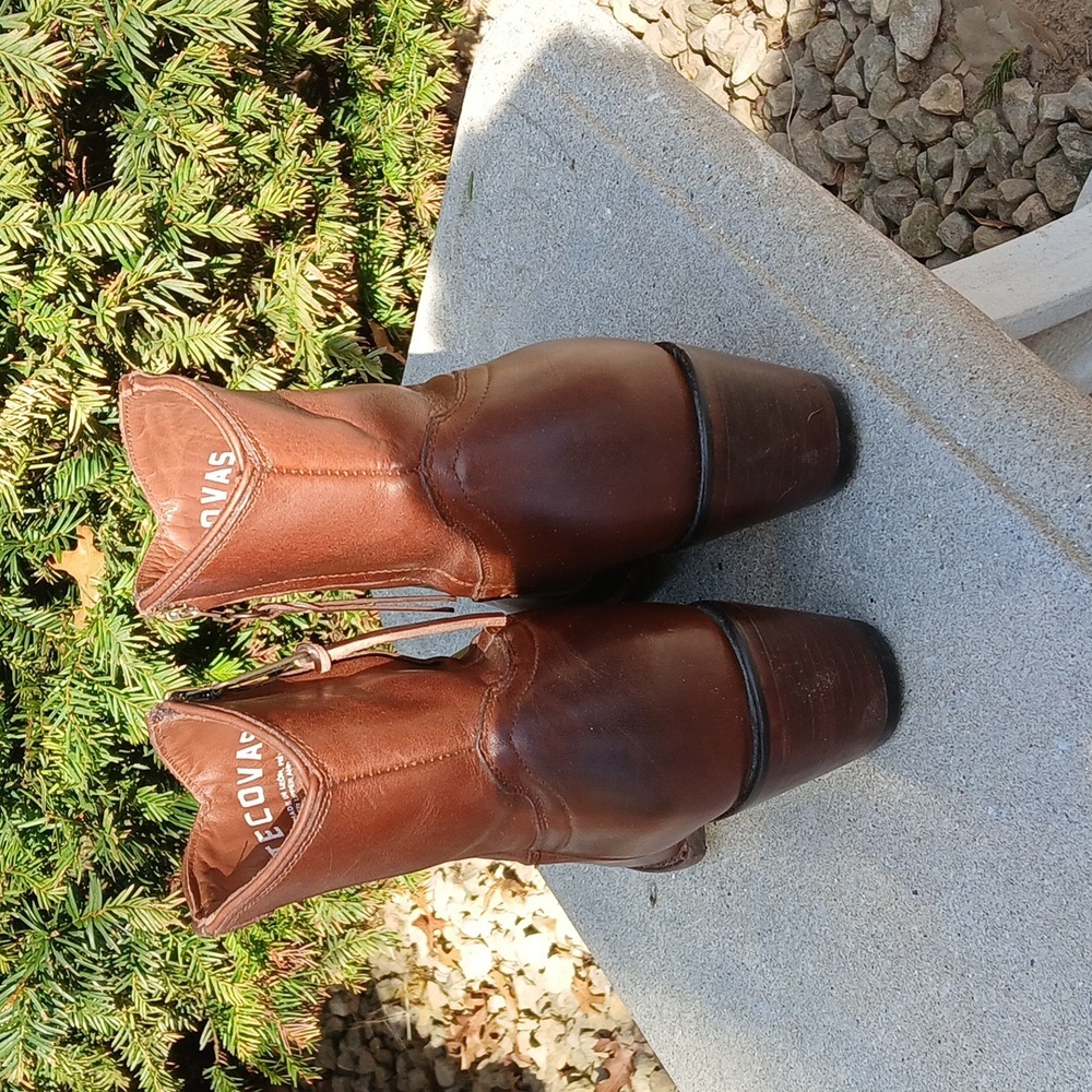 TECOVAS THE DAISY LEATHER Ankle Boots Size 9 - Picture 5 of 14